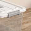 Plastic Plastic Box Transparent Black Clothing Storage Bin Practical Organizing Box  Clothing