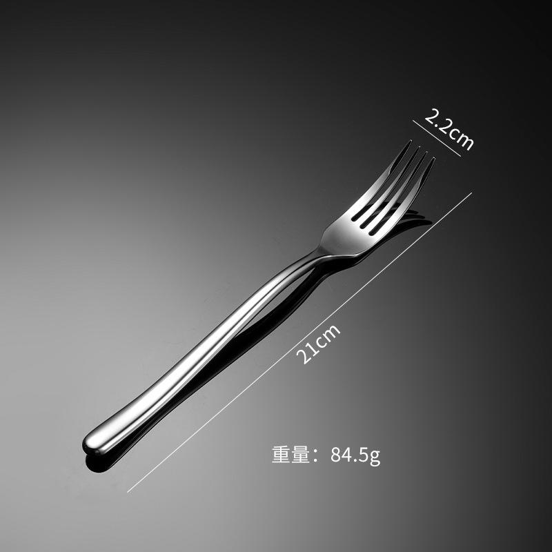 304 Stainless Steel Moonlight Knife, Fork and Spoon Tableware Set, Heavy Western Tableware Dessert Spoon Gift Set