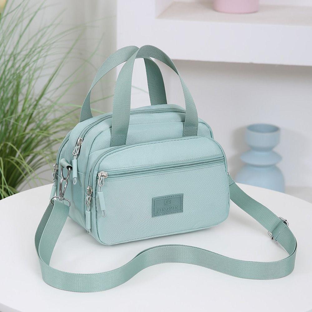 Multiple Compartments Women's Small Handbag Solid Color Handbag Large Capacity Shoulder Bags Crossbody Bag