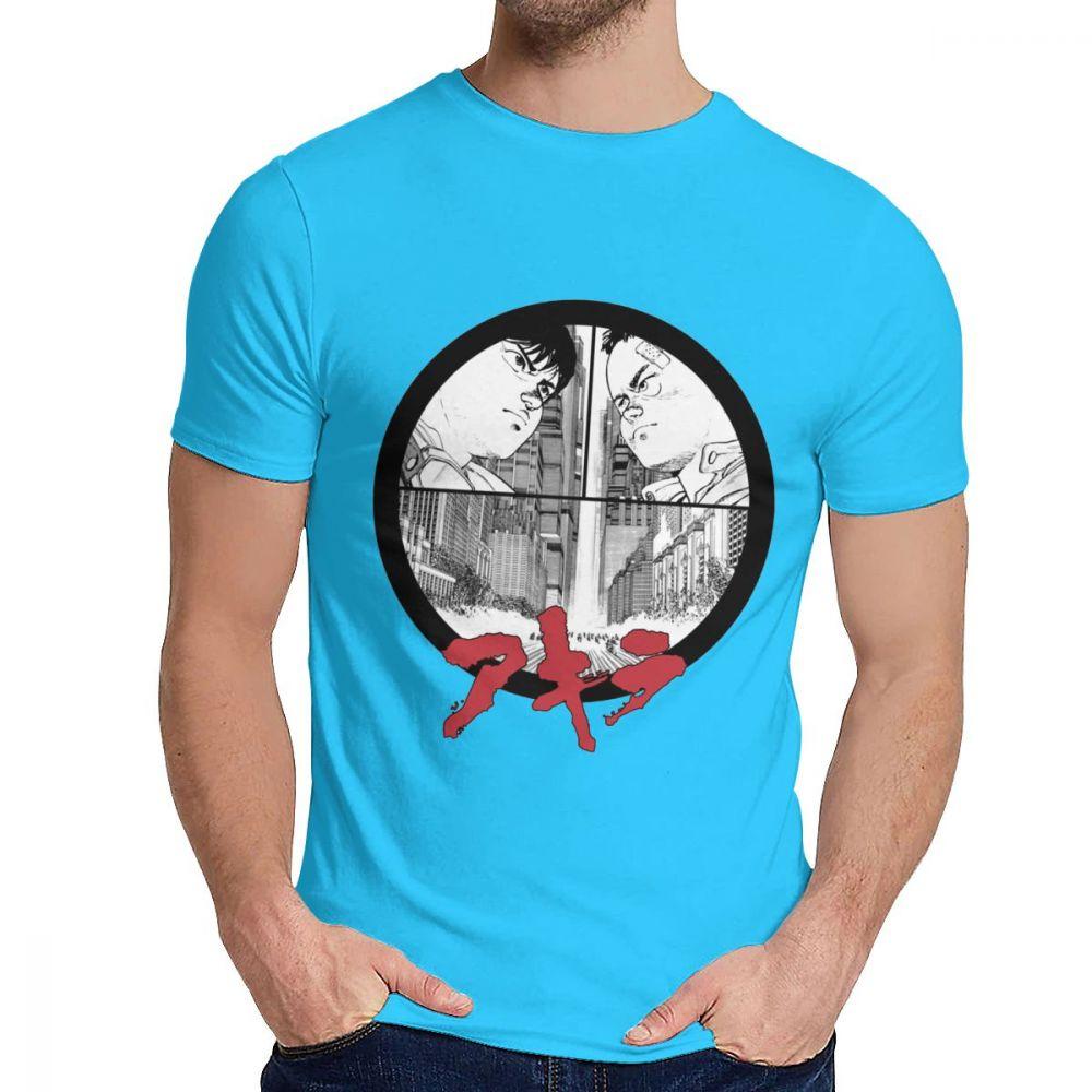 Novlety O Neck Akira T Shirt Graphic Print For Male Cotton La Camiseta