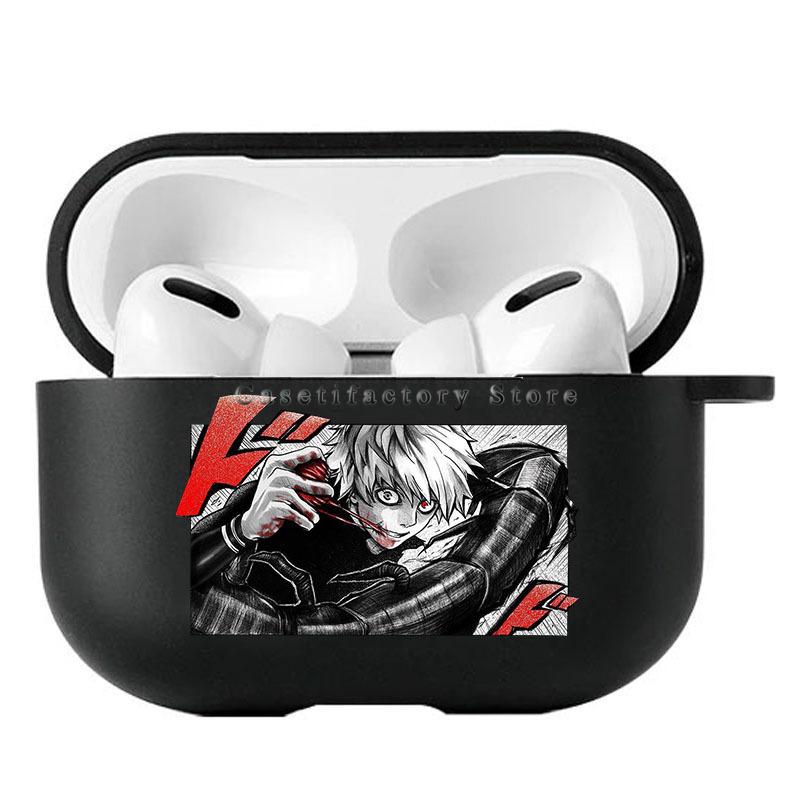 Купить Японский аниме Kaneki Ken Tokyo Ghoul для Airpods Pro 3 2 1 защитный Bluetooth чехол для