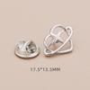 High-End No-Sew Clover Bow Brooch for Shirt Collars