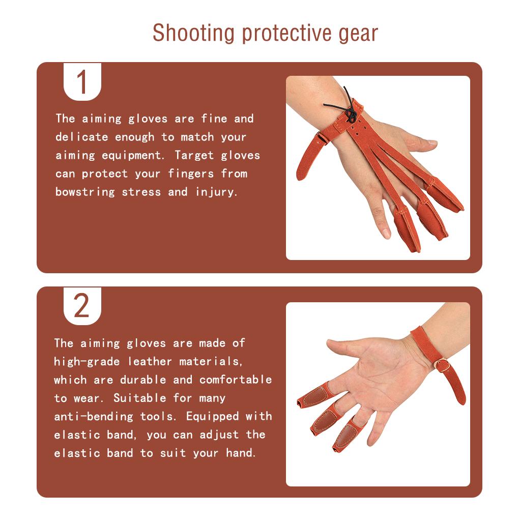 Targeting Gloves Fittings Training Equipment Wear-resistant Finger Stall Safeguarding Gear Accessories