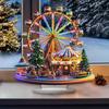 Christmas Ferris Wheel Ornament 2D Acrylic Holiday Desktop Decor for Thanksgiving Birthday Offices Home Room Door Window