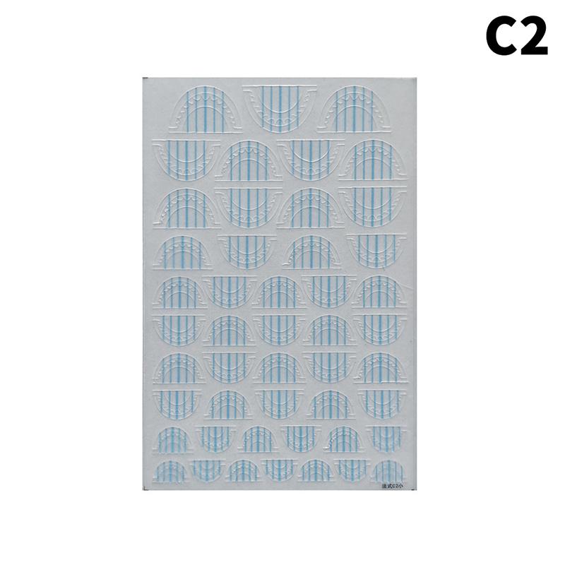 French Manicure Strip Nail Forms Fringe Tip Guides Sticker Diy Wavy Line Nail Art Tips Guides Stickers Stencil Decoration Tool