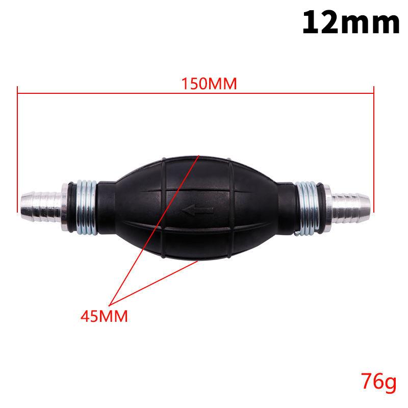 

Rubber Fuel Primer Bulb Hand Pump,Universal Fuel Transfer Squeeze Pump for Motorcycle,Boat,Car,ATV(6/8/10/12mm)