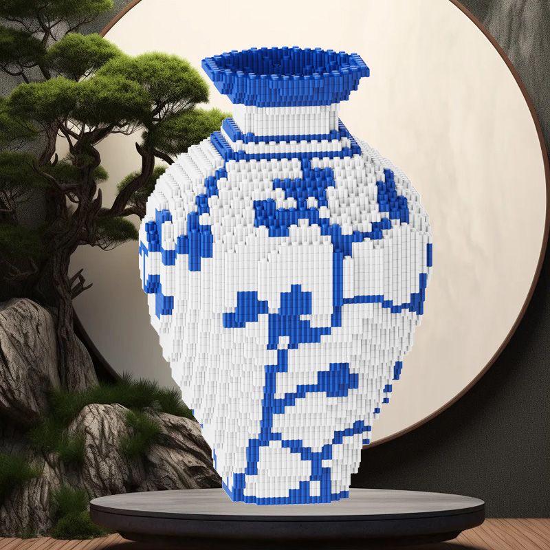 

Гигантский 3D-пазл Дракон: Сине-белая фарфоровая бутылка игрушка-конструктор