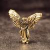 Vintage Brass Angel Cupid Statue Blessed Exquisite Handmade God Of Love Cupid Desktop Decorations Gift Home Decor Accessories