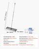 Updated Lawn Leveling Rake with Roller, 48'' X 10" Stainless Steel Lawn Leveler with 83.9'' Adjustable Handle, Heavy Duty Yard Leveling Rake, Effort