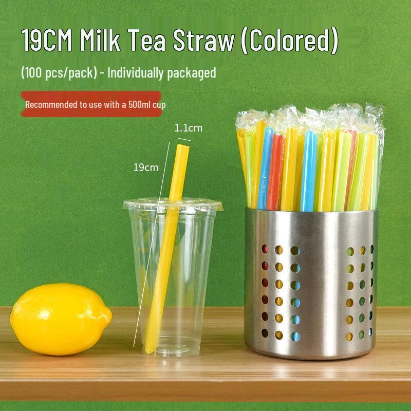 Одноразовые пластиковые соломинки для боба ZISIZ