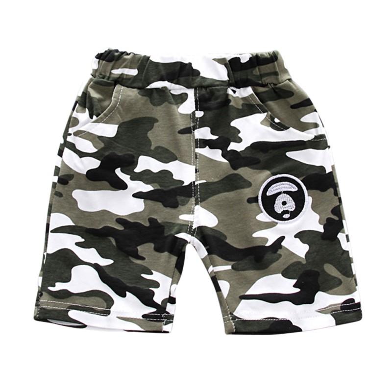 Summer Baby Boy Casual Short Sleeve T-shirt Camouflage Shorts Pants 2 Pcs Outfits Clothes Set