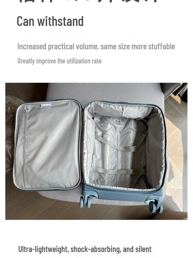 AIRWAY Ultralight Waterproof 20" Oxford Cloth Carry-on Suitcase with Front Opening