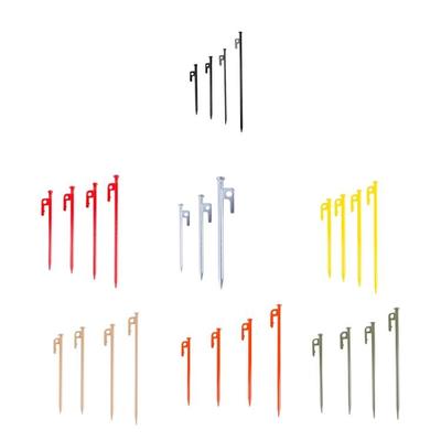 4 Pcs Heavy Duty Tent Peg Canopies Stakes Camping Peg Lengthen Steel Tent Stakes