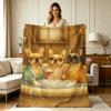Soft Flannel Blanket with Cute French Bulldogs Bath Time Print All Season Warm Throw Blanket for Couch Bed Living Room Office Cozy Home Decor