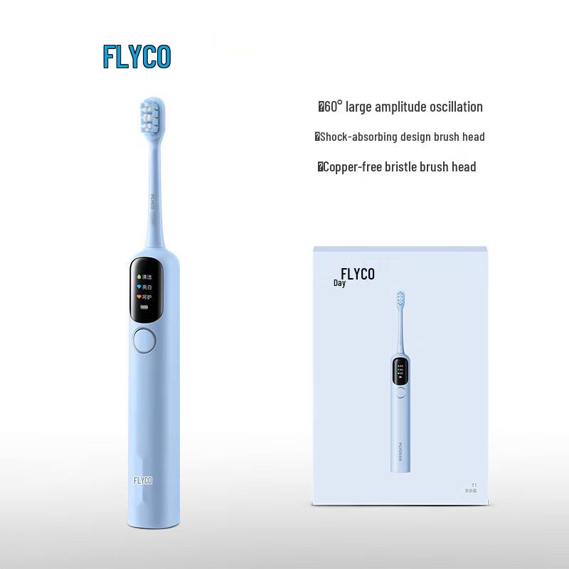 FLYCO T1 Sonic Electric Toothbrush CN plug (adapter included)