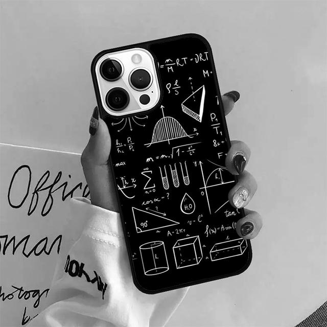 Science Chemistry Formulas Phone Case Cover For iPhone 17 Air 15 16 14 13 11 12 Pro Max Max Plus Back Coque shell