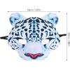 Leopard Mask Halloween Costume Zoo Animal Masks Halloween Eva Mask Snow Leopard Animal Mask Easter Carnival Party Masquerade Half Face Mask Halloween