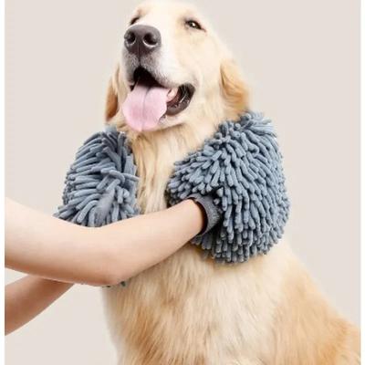Guanto Toelettatura Animali Asciugatura Rapida Asciugamano Zampa Cani Microfibra Ciniglia Doppio Lato Guanto Toelettatura Cani per Cani Grandi Medi Piccoli