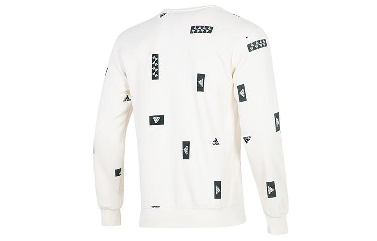 Adidas Sweatshirts Men's White Crew Neck Moderate Regular HN8985