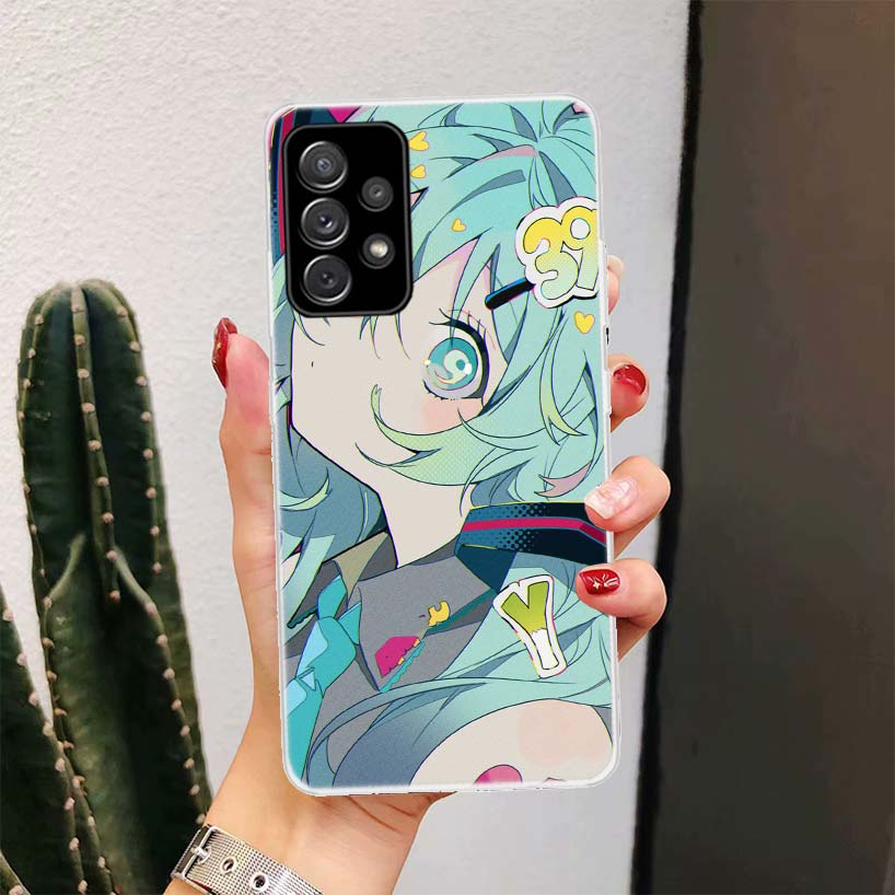 Cute Anime Girl INS For Samsung Galaxy A51 A50 A71 A70 Phone Case A40 A41 A30 A31 A20E A21S A10 A11 A01 5G A6 A8 + A7 A9 Plus