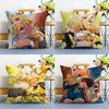Game Genshin Xilonen Cushion Cover Washable Linen Pillowcase Soft For Sofa Bed Cozy Home Room Decor