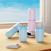 Removable Travel Toothbrush Storage Case | Water-Resistant Divided Sections | Ingenious Storage Cup Toiletry Organizer Caddy