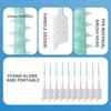 Interdental Silicone Brushes 20 Units Dental Toothpicks Brush Between Teeth Silicone Toothpicks With Thread Oral Cleaning Tools