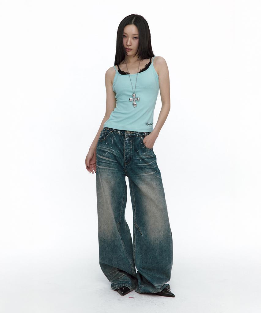 ROUGHNECK Layered Sleeveless Mint