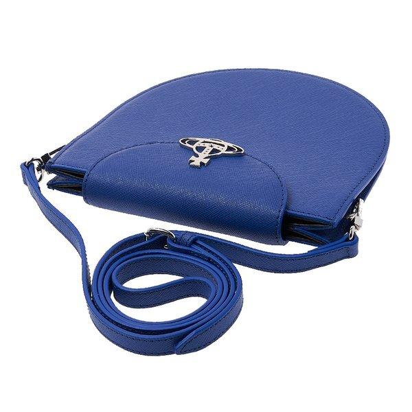 Vivienne WeStwood Vivienne WeStwood Women S Saffiano Half Moon Saddle croSS Bag 43030094 L001n K405