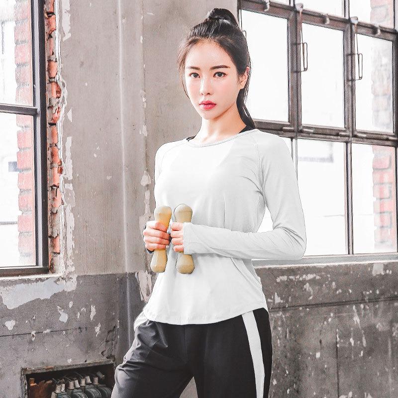 Women's Quick Dry Slimming Long Sleeve Yoga & Running Top - Plus Size, Autumn Style