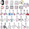 Original Copper Charms Bag Earphone Magic Cube Watch Games Console Bead Pendant Fit Bracelet Necklace Jewelry