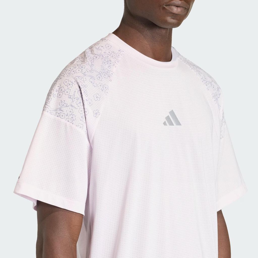 adidas Men's Running Fast T-Shirt Almost Pink KE4396