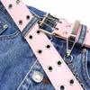 Punk Belt Women'S Decorative Chain Jeans Belt Double Gas Eye Corns Women'S Belt