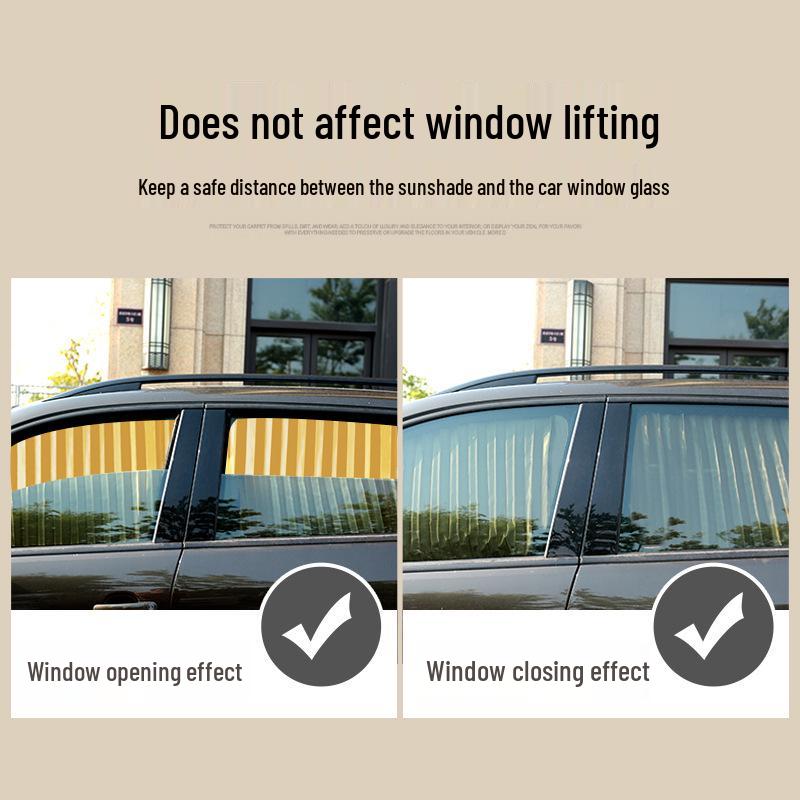 Magnetic Car Sunshade Curtains - Sun Protection & Heat Insulation Sun Visor