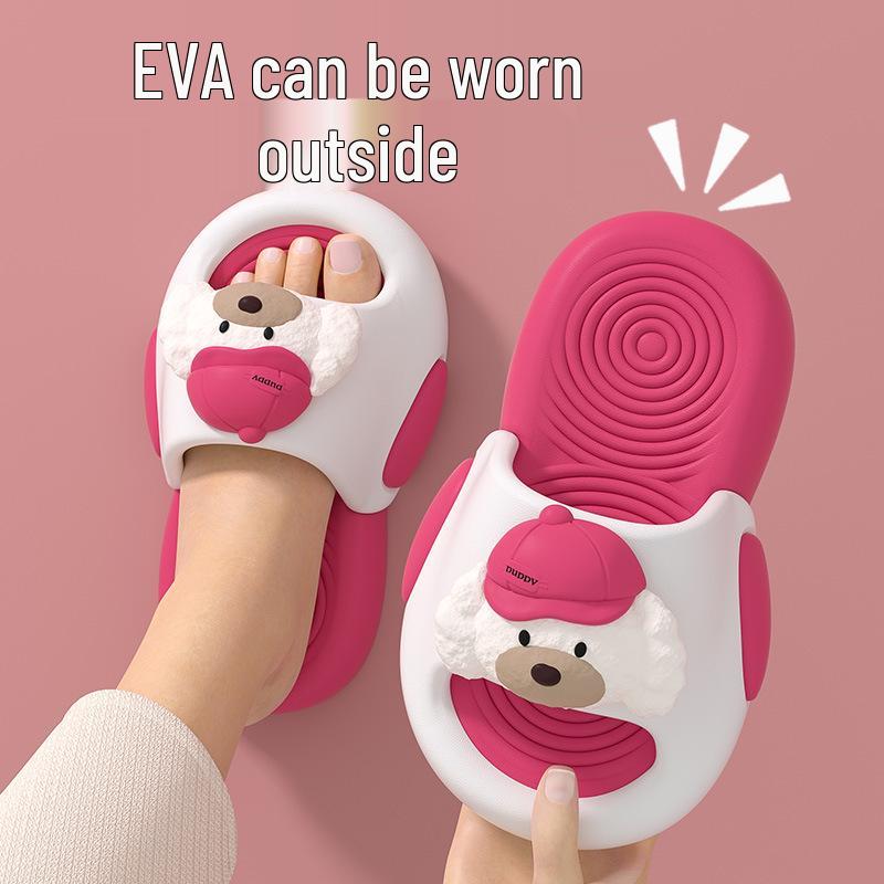 Puppy Kids Slippers: Non-slip Pink EVA Indoor Sandals for Girls 2026