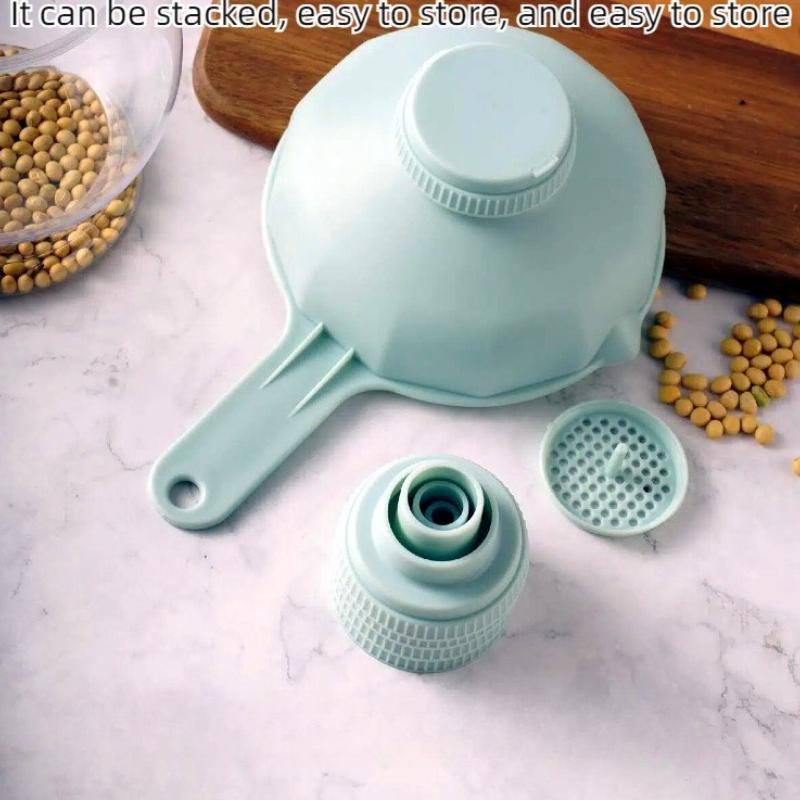 Practical Large-diameter Funnel Six In One Multifunctional Plastic Funnel Jam Making Funnel Kitchen Supplies and Small Tools