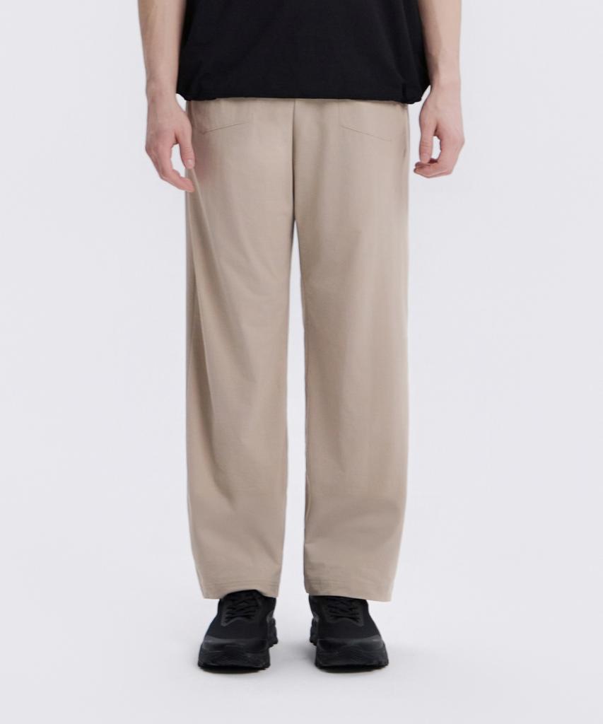 NATIONALGEOGRAPHIC N262Upt991 Frozen Air Semi-Overfit Straight Pants Oak Beige