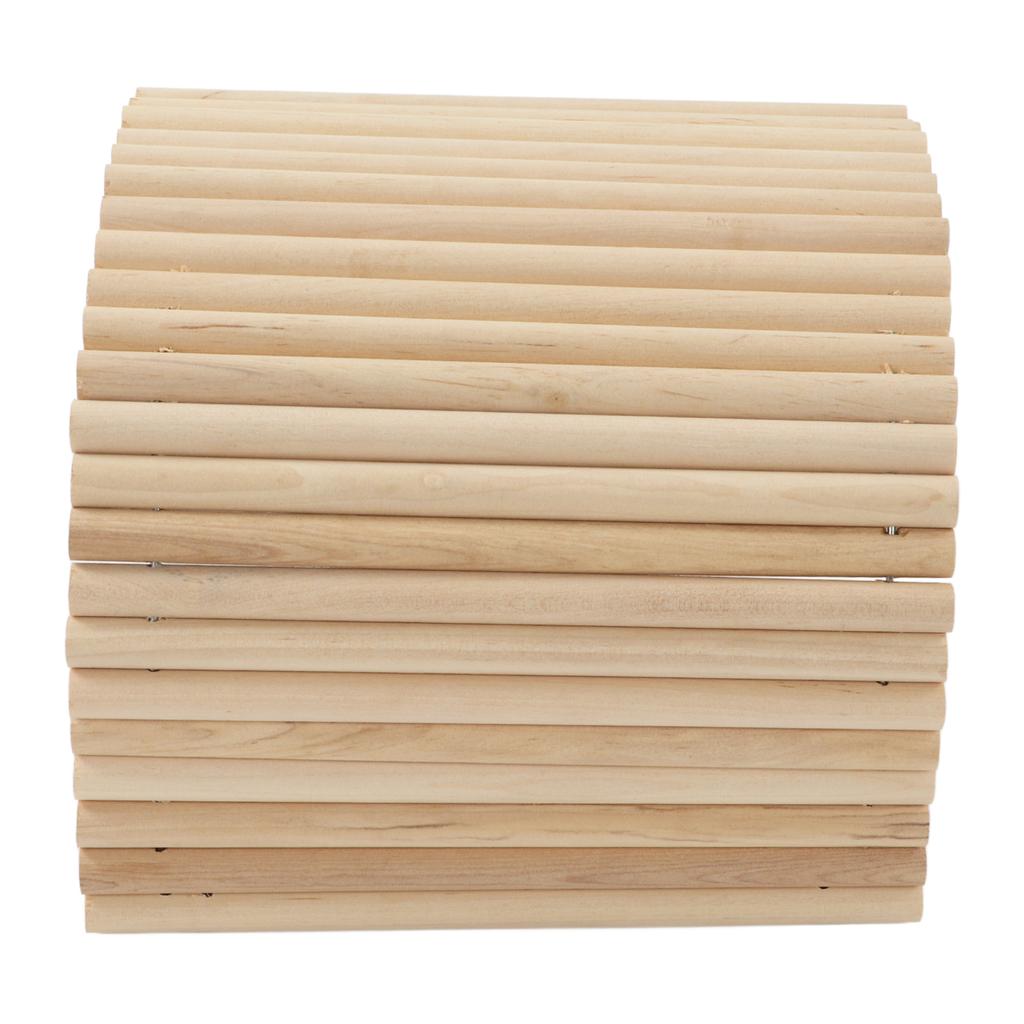 Wooden Hamster Bridge Flexible Wood Hideout for Guinea Pigs Ferrets Hedgehogs Chinchillas Rabbits Small Animals