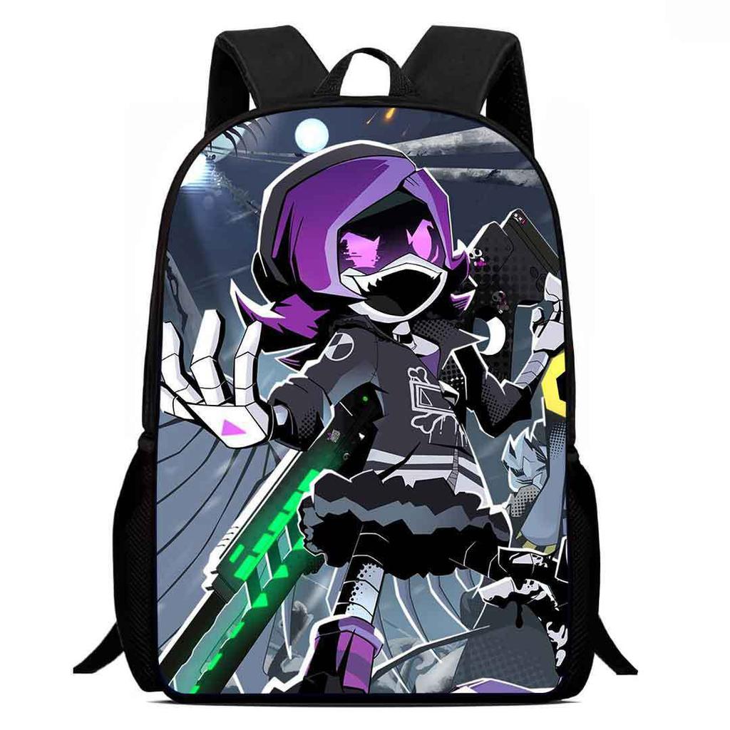 Printed Inorganic Killer Murder Drones School Bag, Cartoon Backpack Boys And Girls