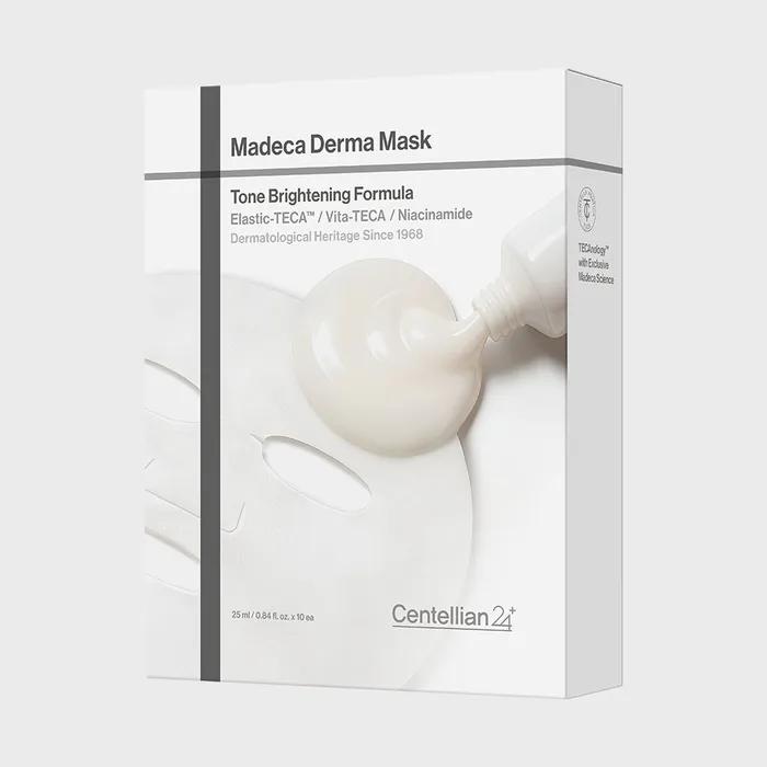 Centellian24 Madeca Derma Mask Tone Brightening Formula 1 Box (10 Sheets) Whitening Mask Pack