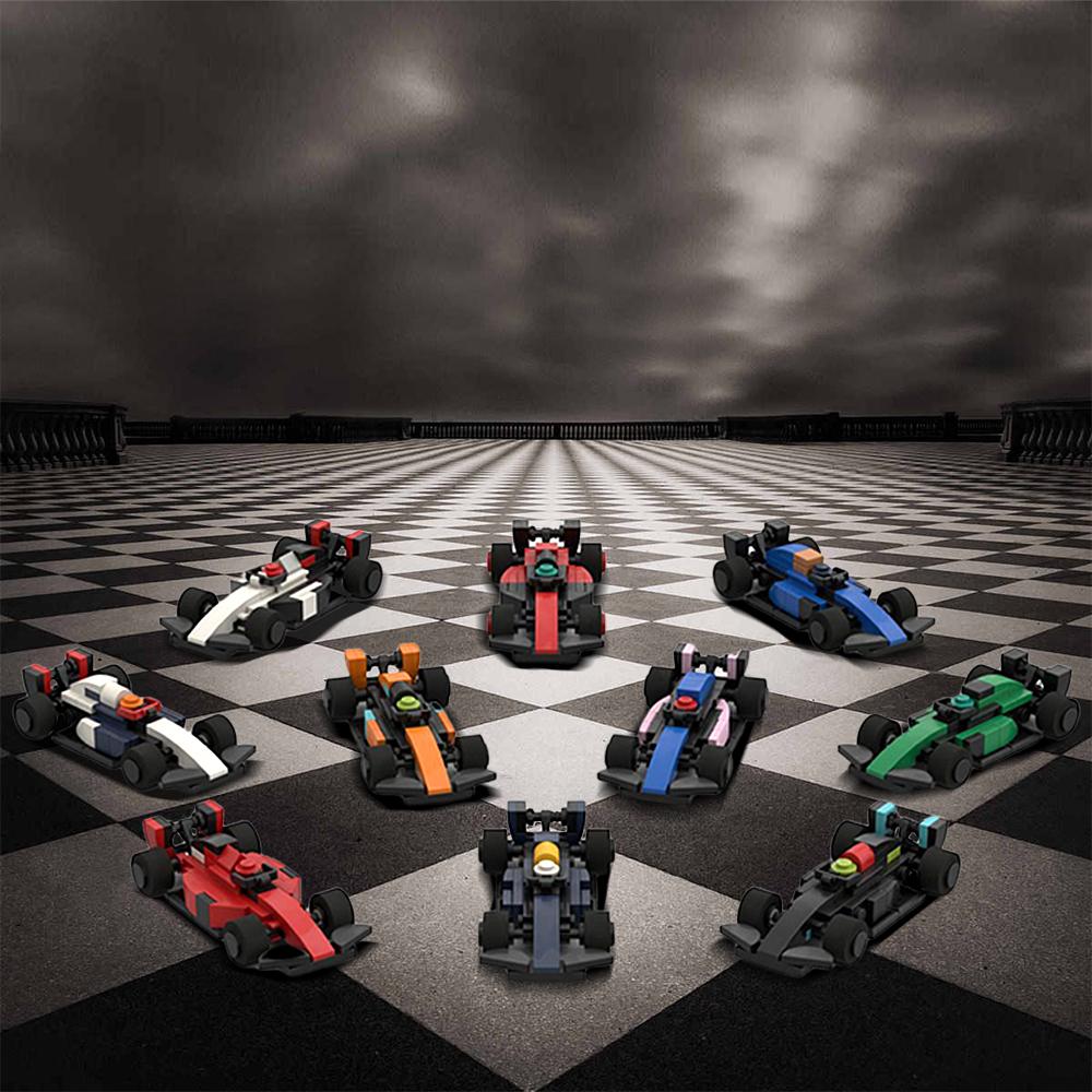 MOC F1 2023 Racing Cars Model Bricks
