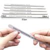 Premium Thick Nail Art Wood File - High-Quality Gray White Sandpaper, Knife & Half Moon Shape