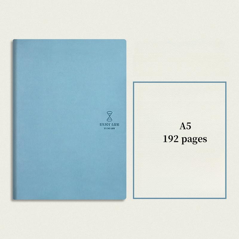 

A5 Soft Pu Leather Daily Planner Notebook 192 Pages To Do List Daily Plan Portable Notebook Diary Journal School Student Notepad Quality