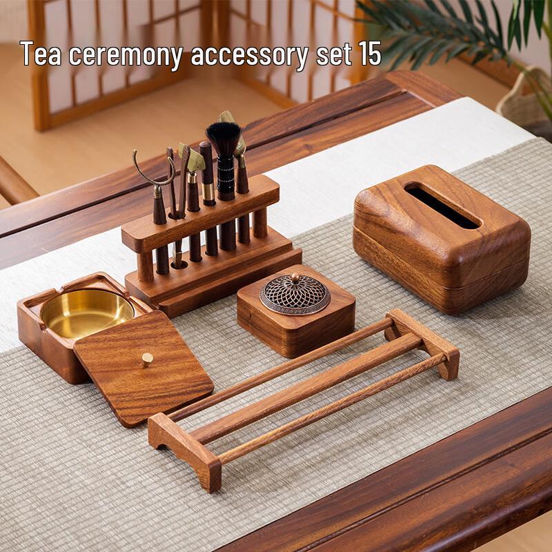 Ebony Tea Ceremony Accessory Rack Set