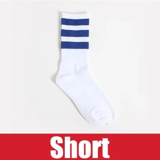 Neue Herren/Damen 3 Drei Streifen Baumwollsocken Retro Old School Hiphop Skate Lang Kurz Meias Harajuku Weiß Schwarz Winter Cool