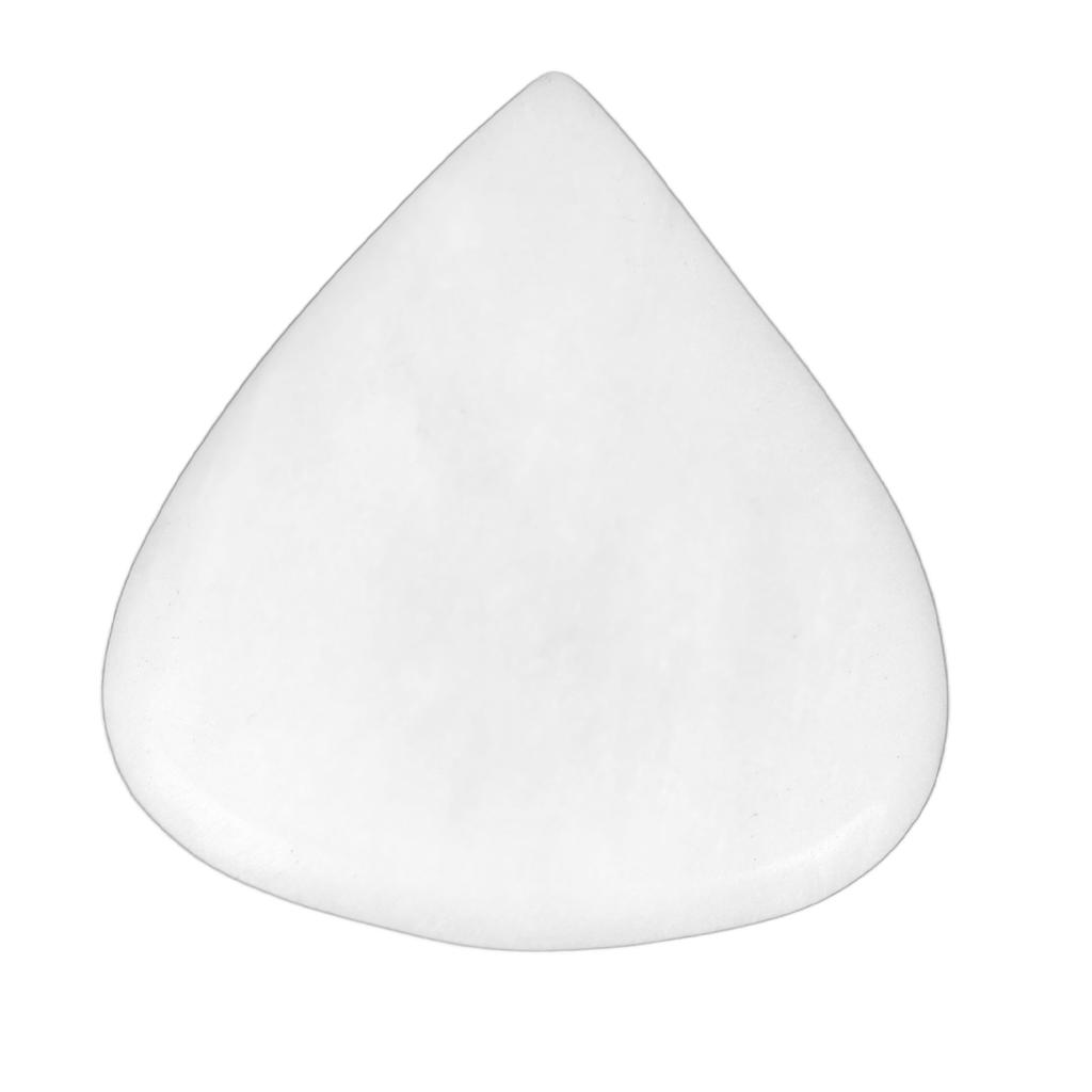 Gitarren-Bass-Plektrum mit konkavem Design Natur-Ochsenknochen Herzform Spielplektrum für Saiteninstrumente Weiß