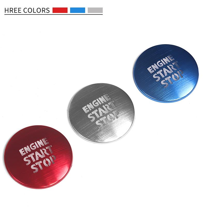 Stainless Steel Engine Start Stop Button Patch Fit For Toyota Land Cruiser 200 LC200 FJ200 2008-  Interior Accessories