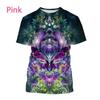 Colorful Animal Avatar 3D Printed Adult Casual Short Sleeved T-shirt