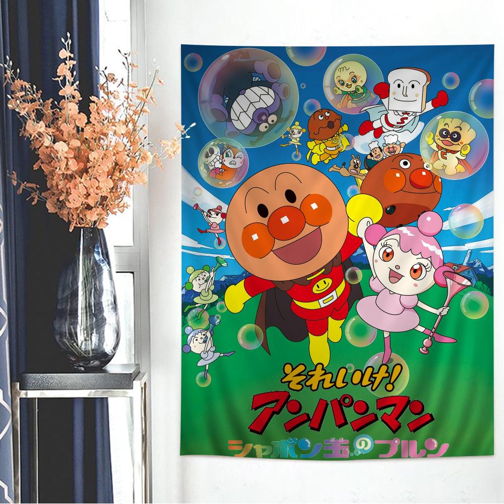 Anpanman Printed Large Wall Tapestry Cheap Hippie Wall Hanging Bohemian Wall Tapestries Mandala Home Decor