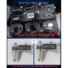 WLJH 10x Blue T3 Neo Wedge Led 3030 SMD Chip 8mm Base Car trument Cluster Light Dashboard Gauge HVAC AC Heater Climate Control Lamps Switch